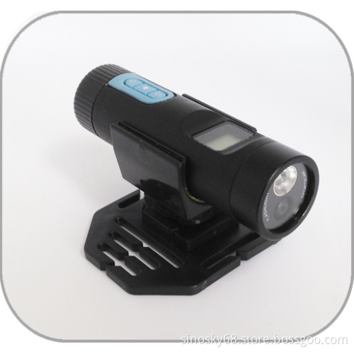 Helmet Camera Flashlight Sport DV HD 1080P Video Recorder Waterproof for Bike Bicycle Car